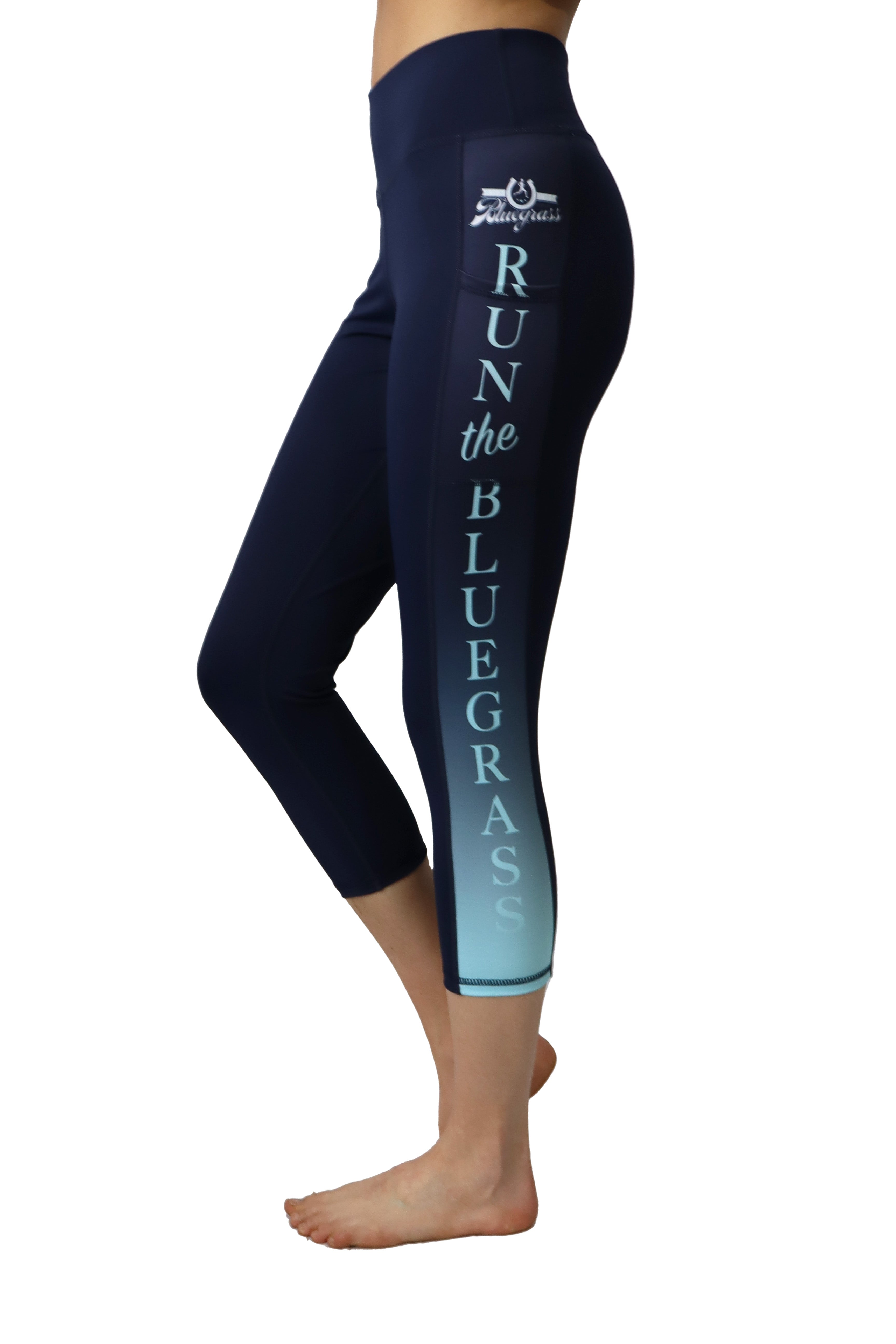 7001 - RunTheBluegrass Capris/Navy