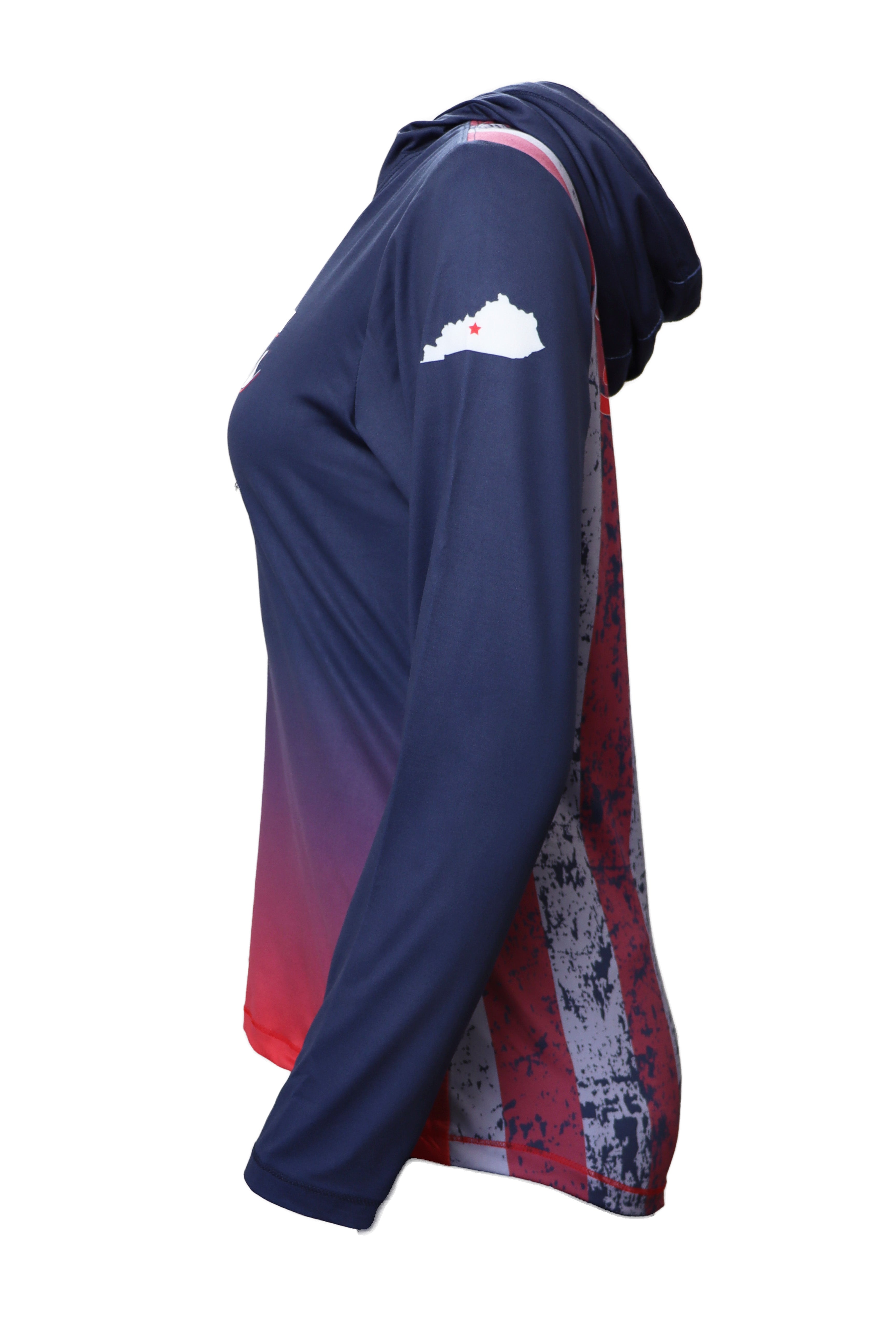 WOMEN'S Official RunTheBluegrass 2023 Lightweight Hoodie/ Navy Ombre