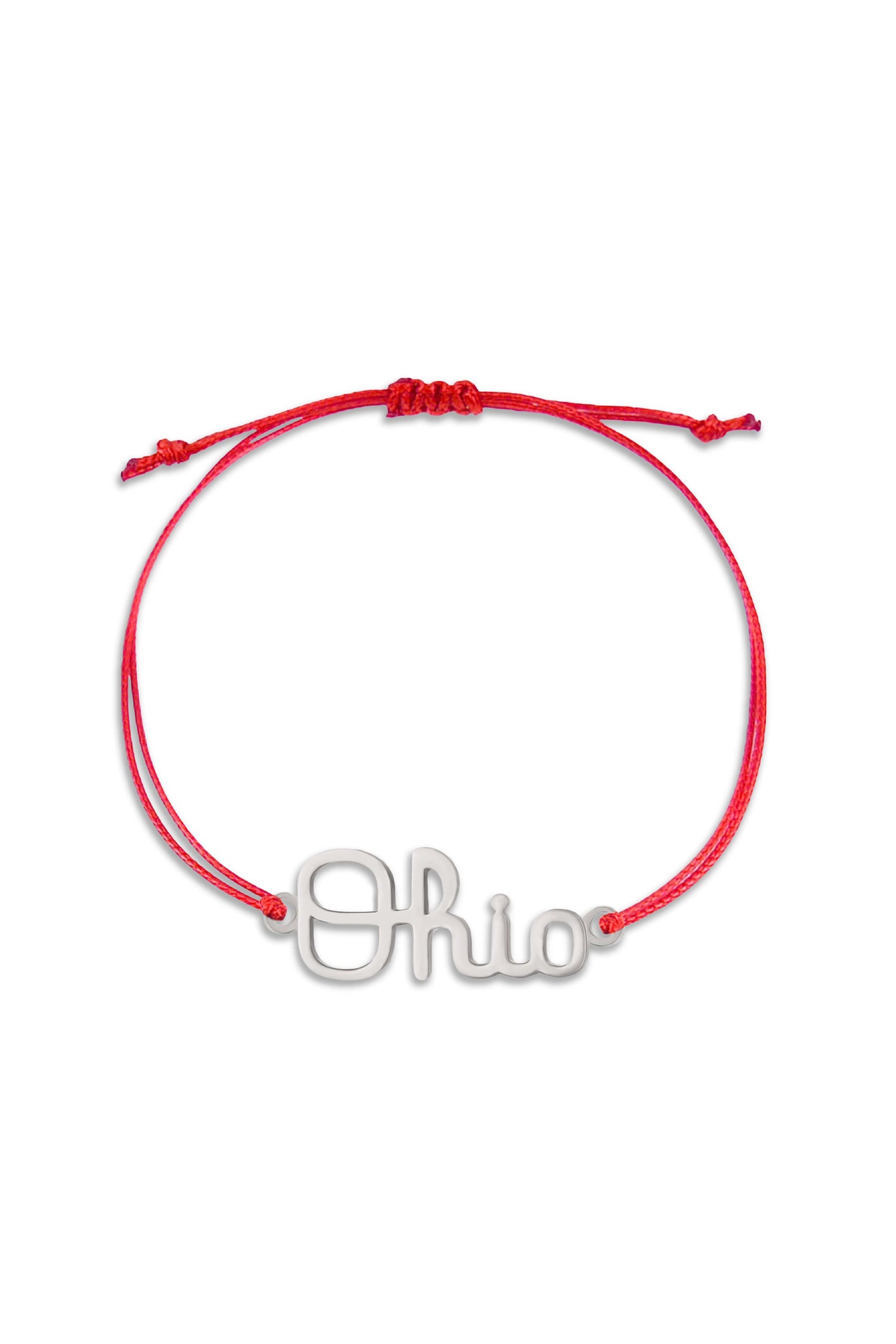 5420 - Ohio State Script Ohio Cord Bracelet