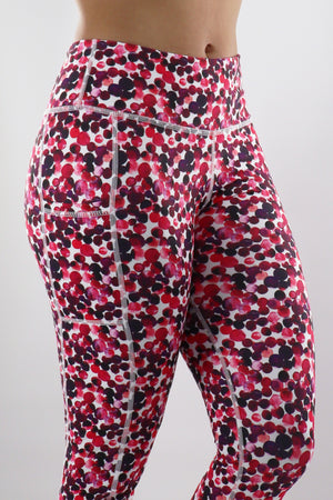 The Watercolor Perfect Pocket Capris - Pink/ White
