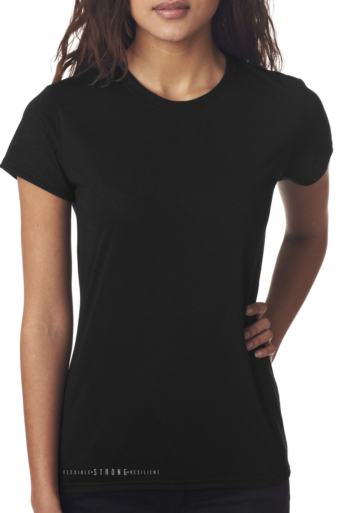 5302- Bamboo Comfort Womens SS Tee/Black- FINAL SALE