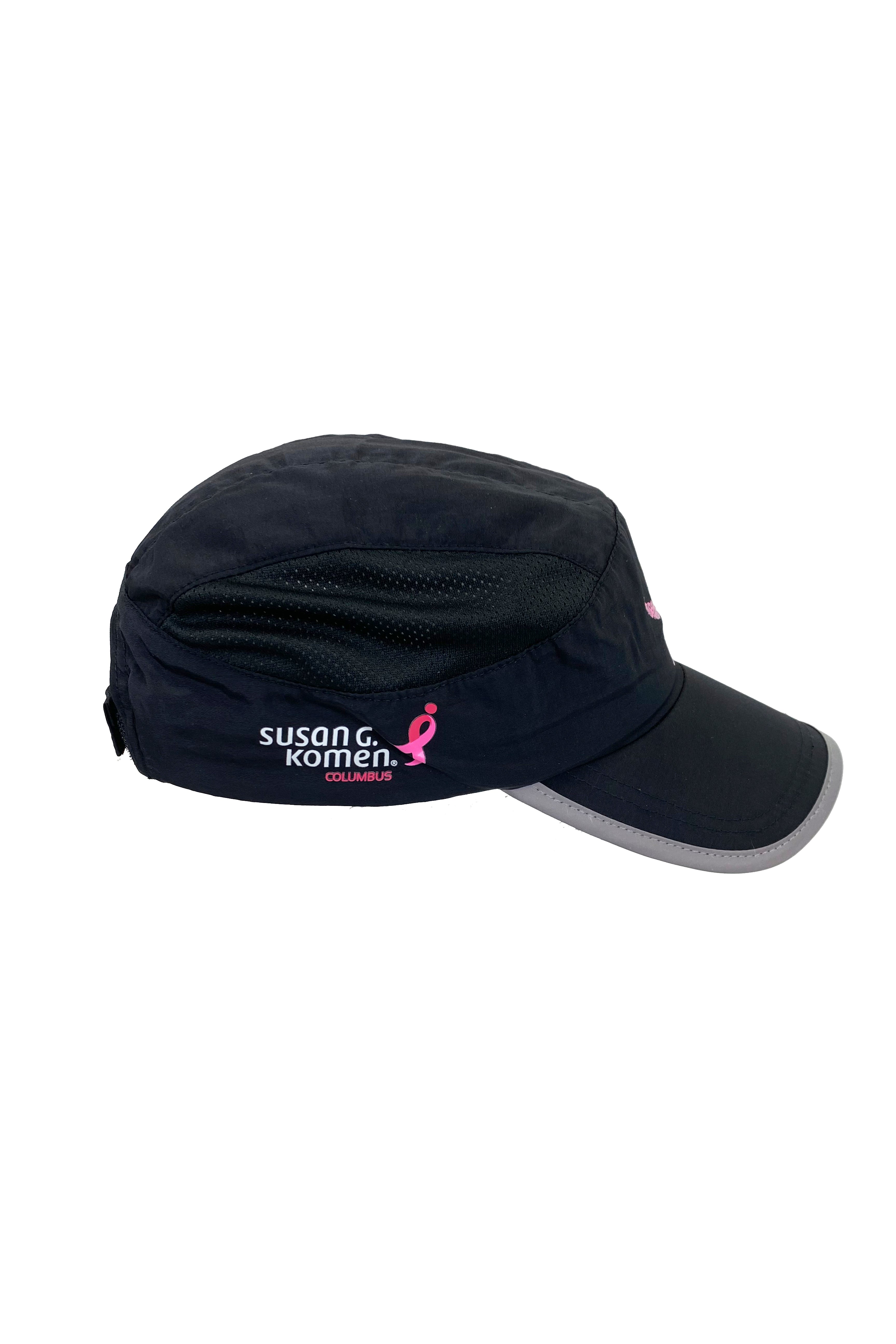 Komen Columbus Pink Ribbon Running Hat/Black