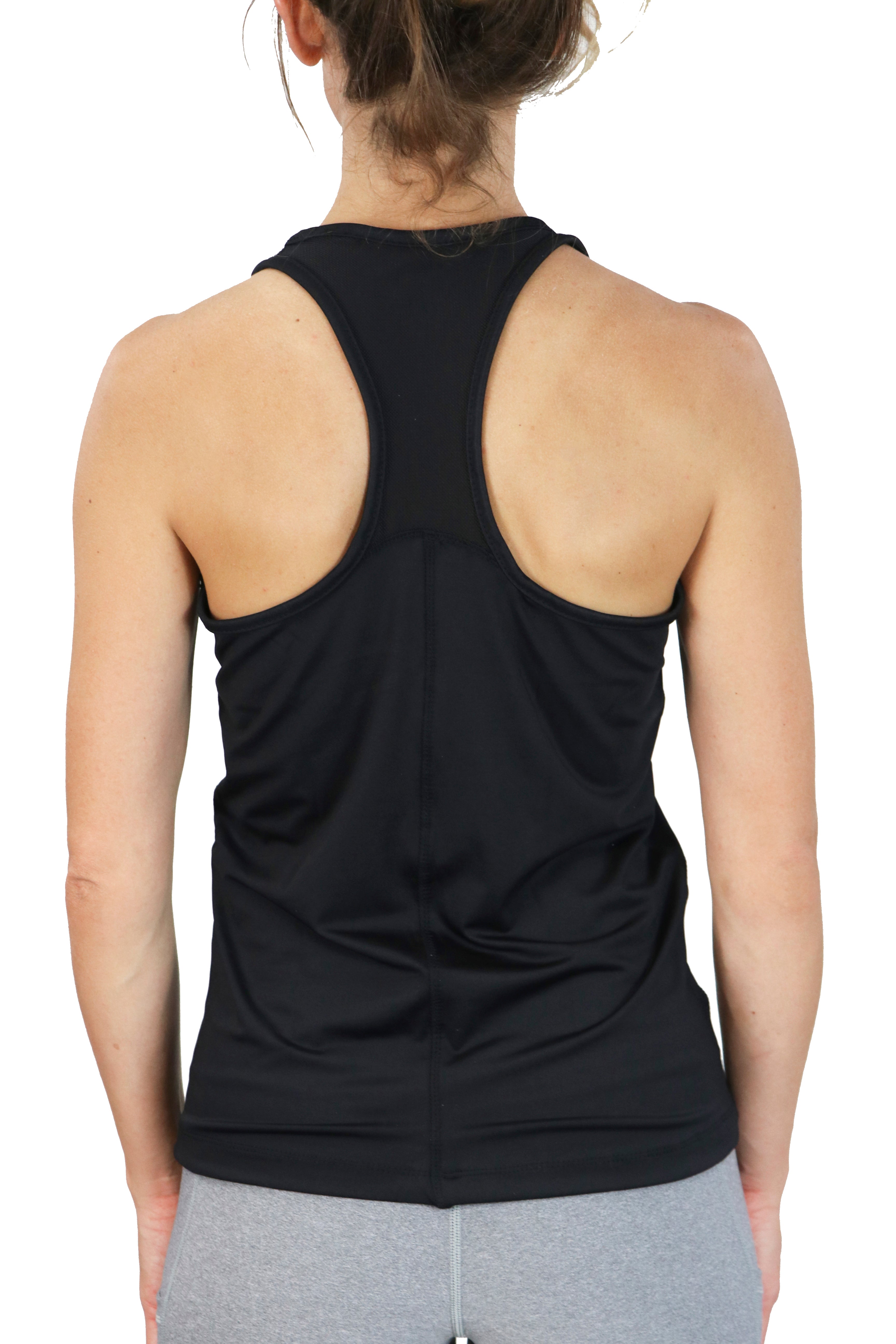 4200 - Meshback Racer Tank/ Black