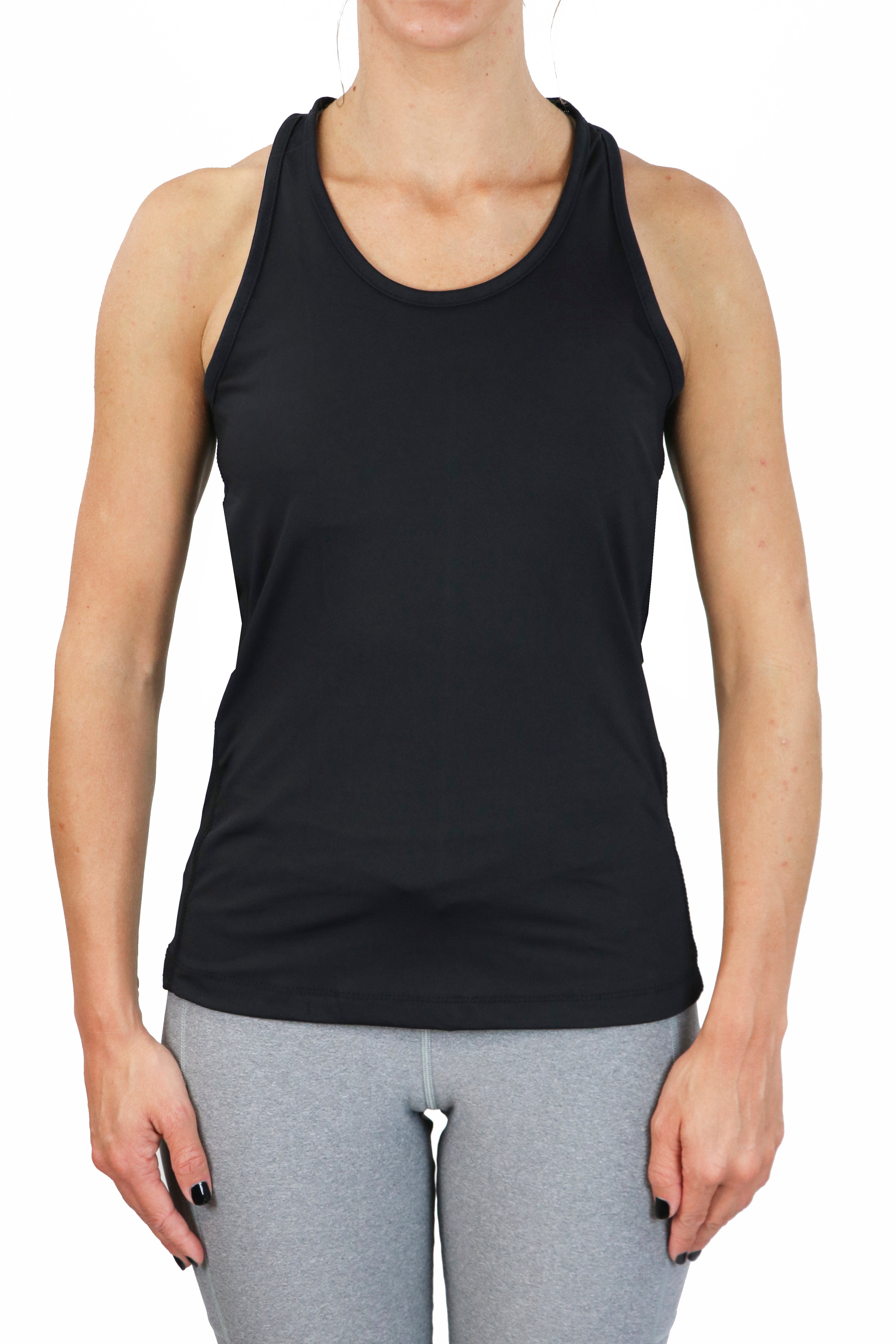 4200 - Meshback Racer Tank/ Black