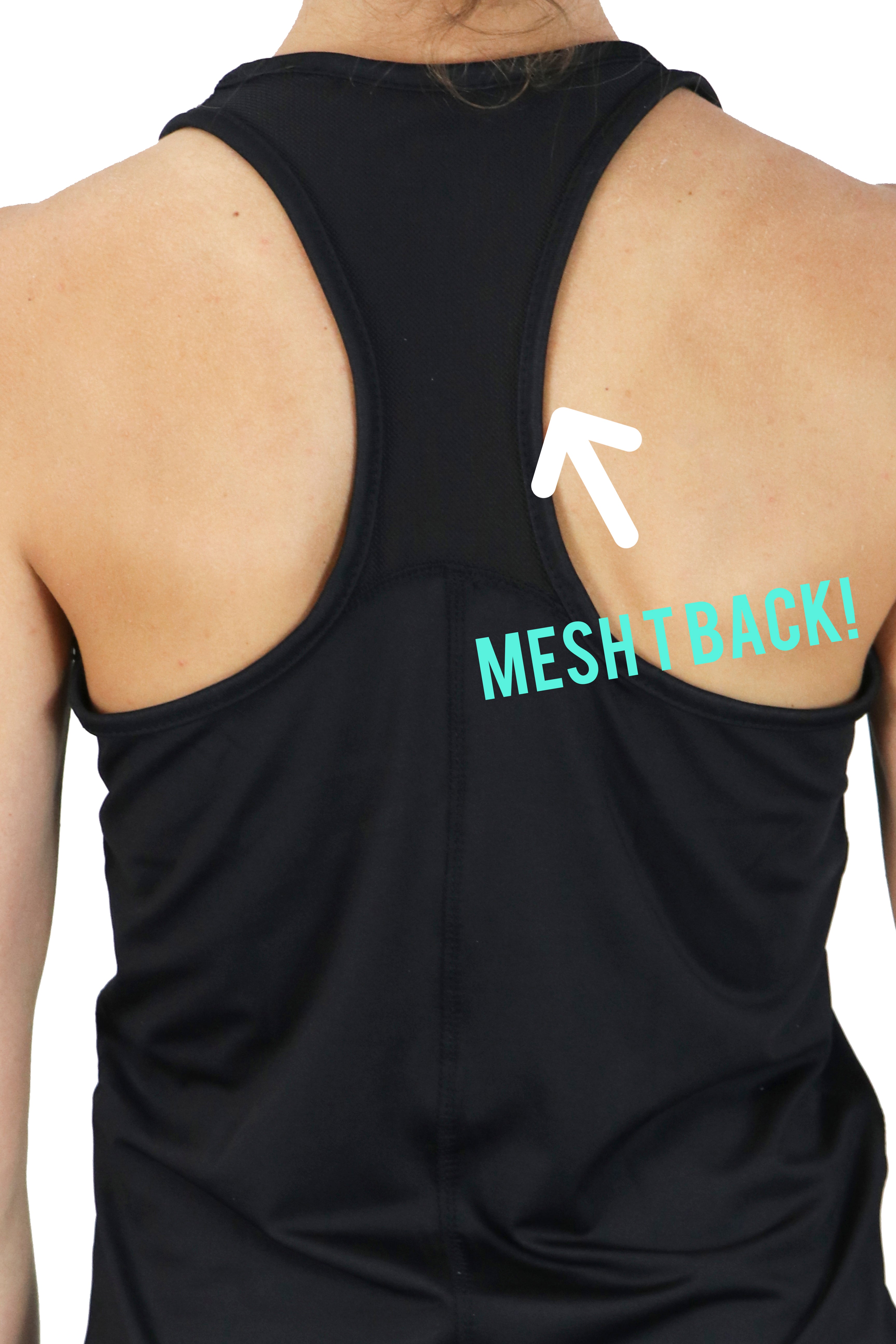 4200 - Meshback Racer Tank/ Black