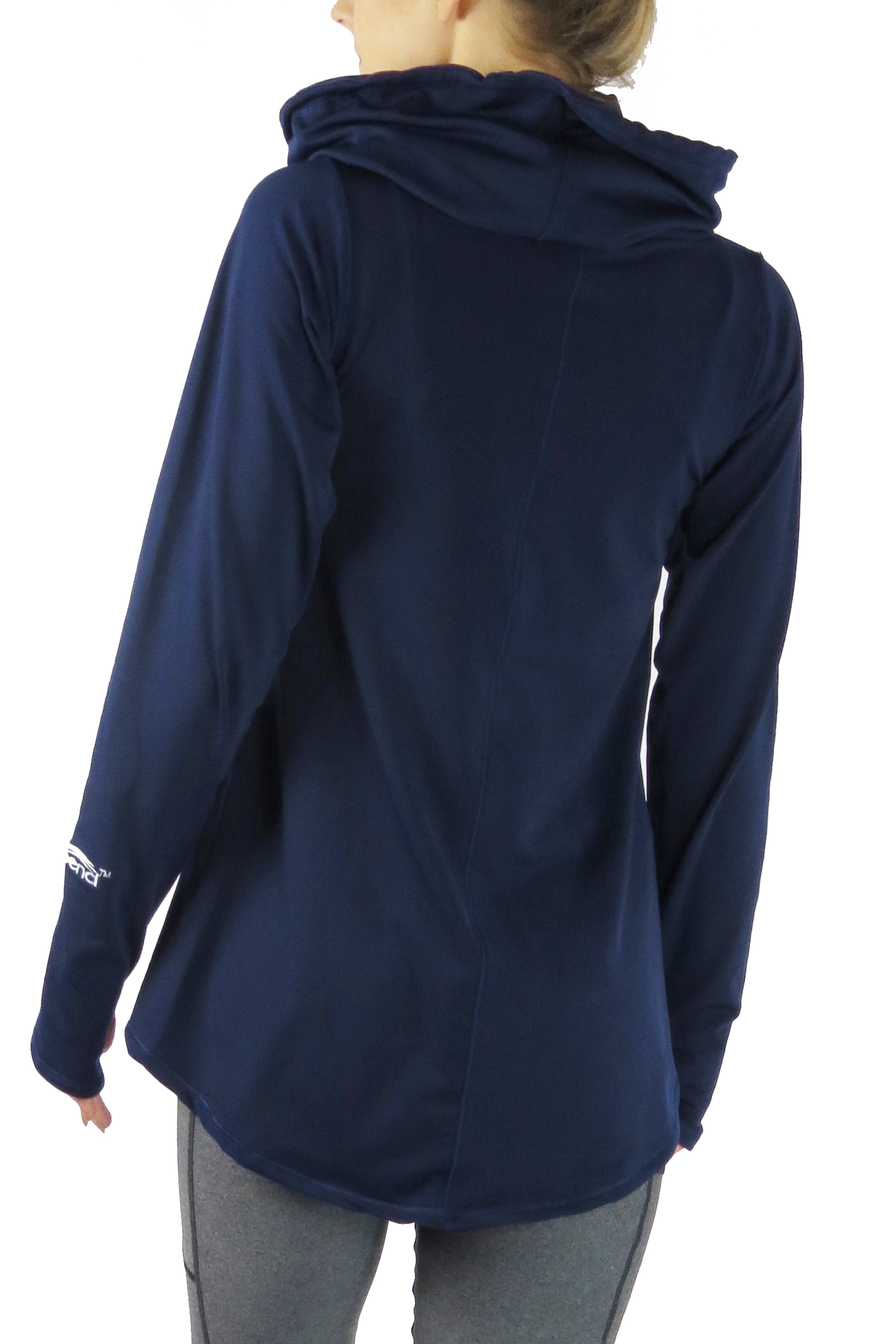 4402 - Luxe Funnelneck Long Sleeve/Navy