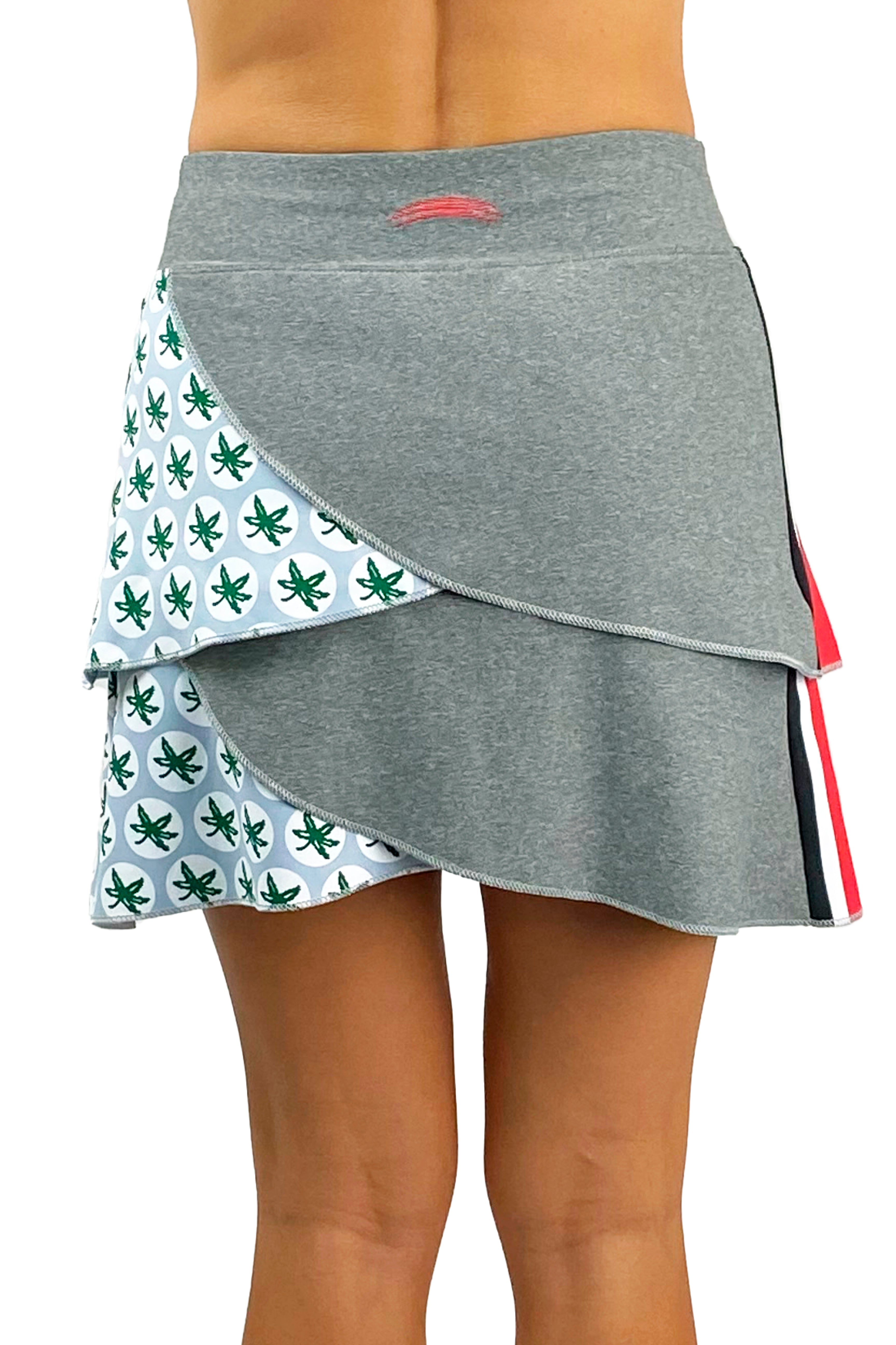 1101 - The Ohio State Game Day Buckeye Performance Skort/Heather Grey