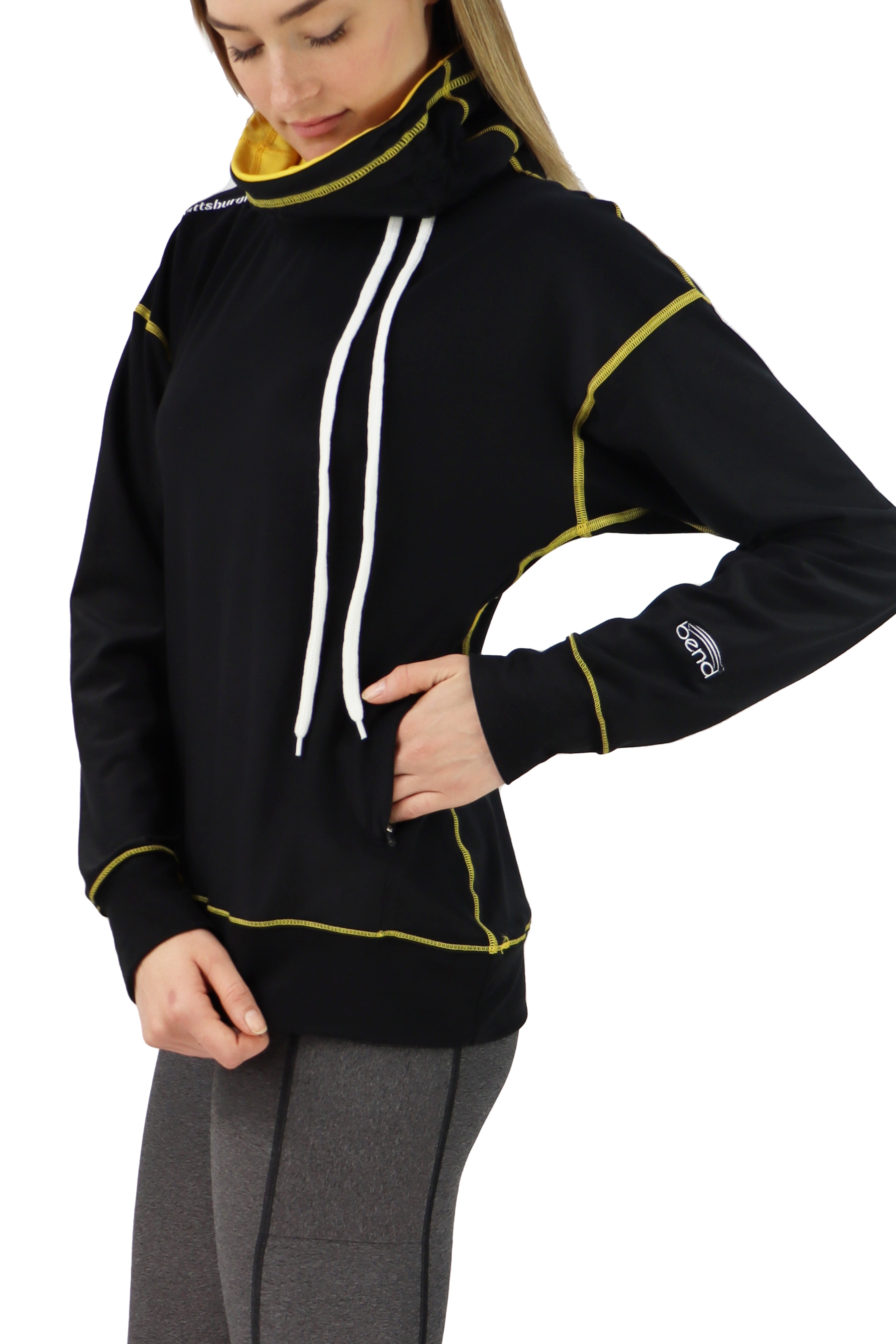 Pittsburgh Mock Neck Pullover / Black