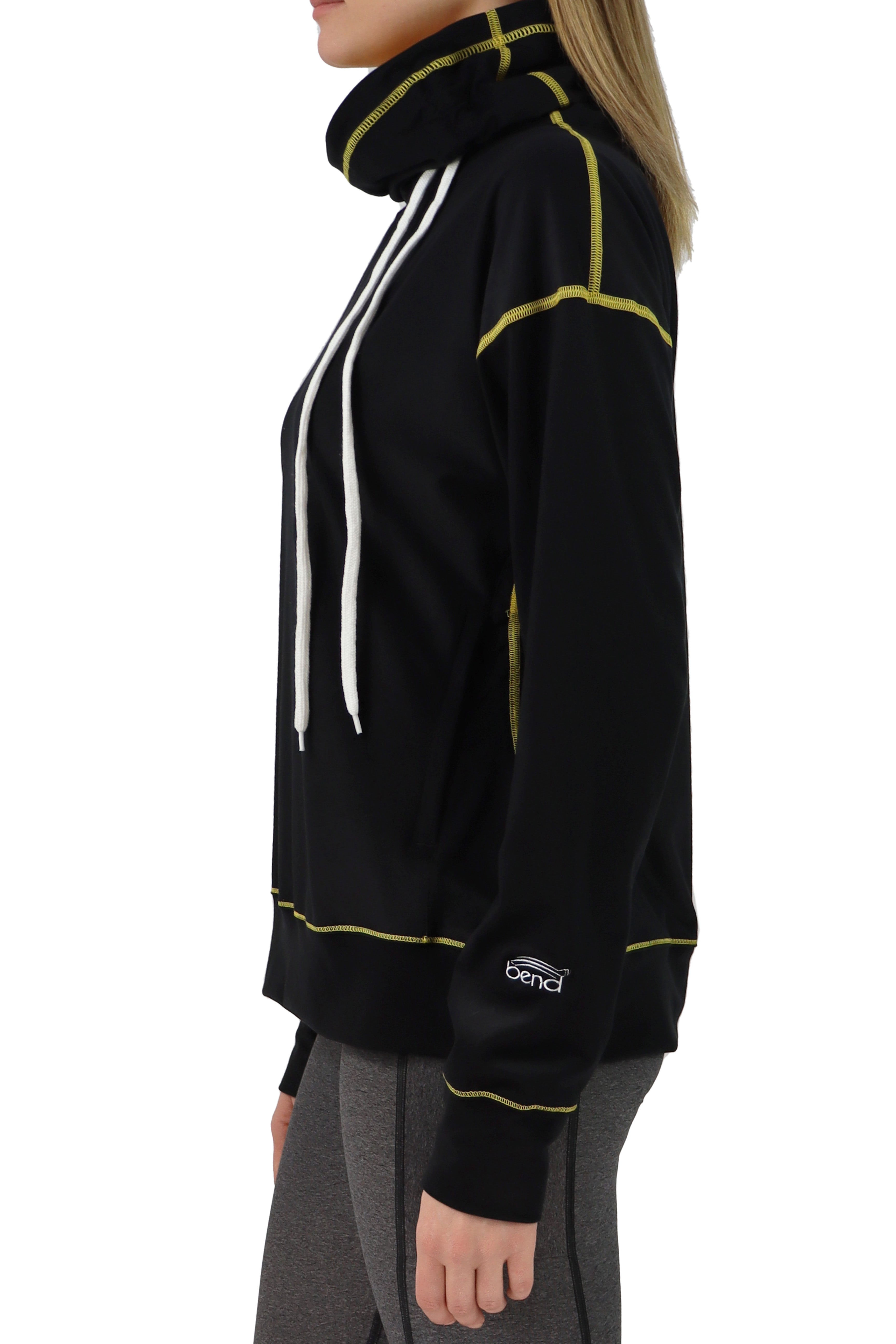 Pittsburgh Mock Neck Pullover / Black