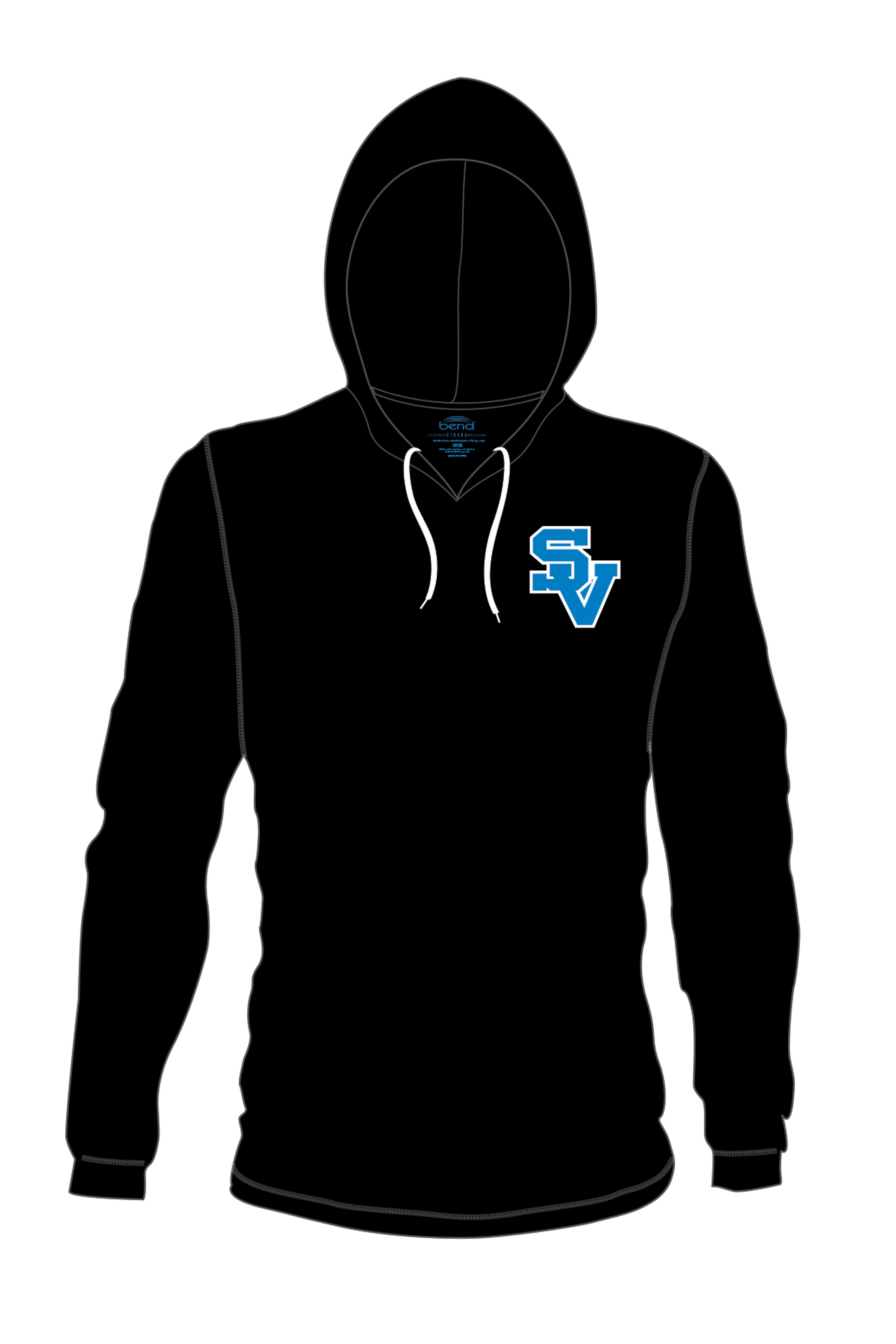 5208 - Seneca Valley UNISEX Lightweight Hoodie/ Black