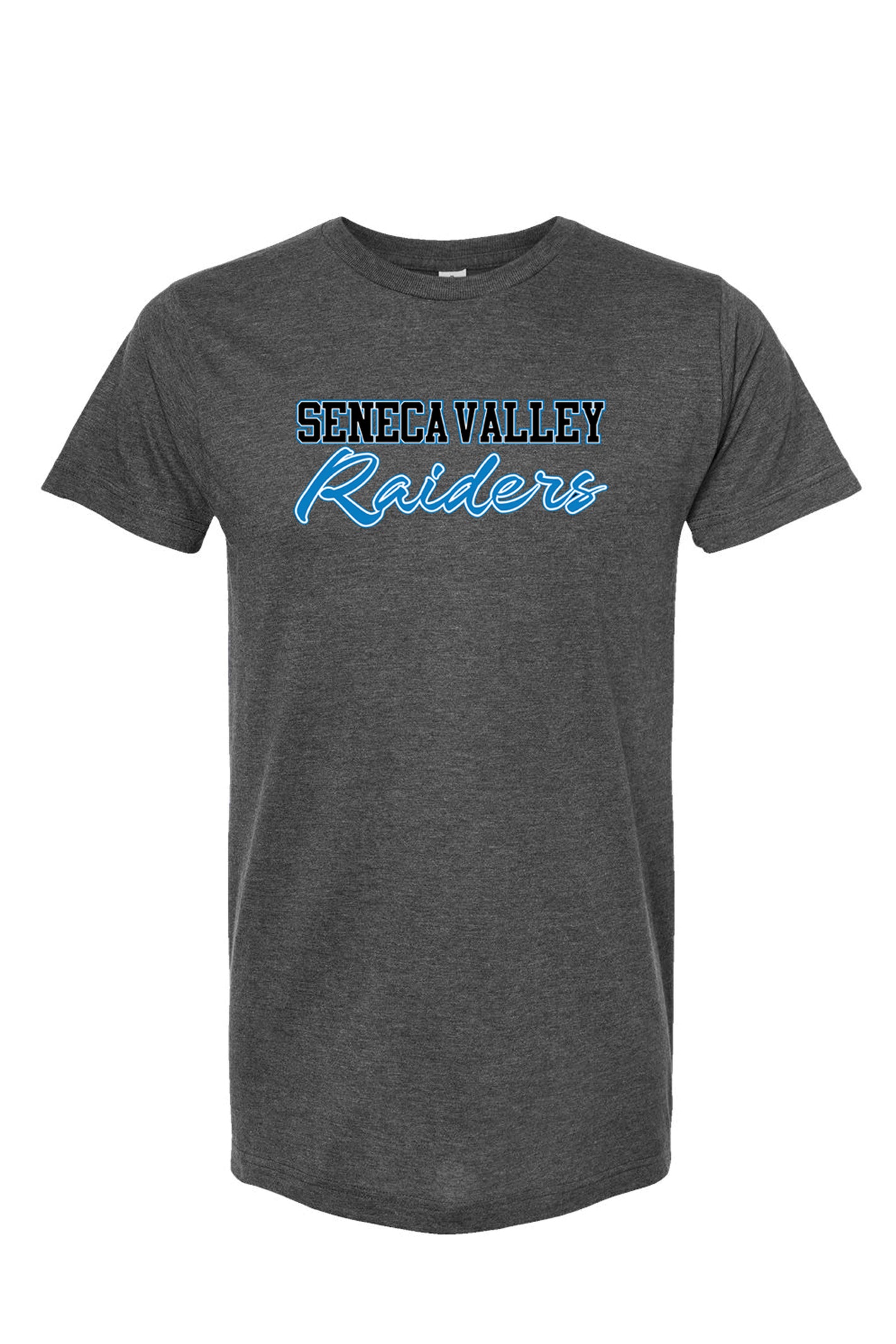 5214 - "SV Raiders " Stacked Logo  Short Sleeve T-Shirt/ Charcoal