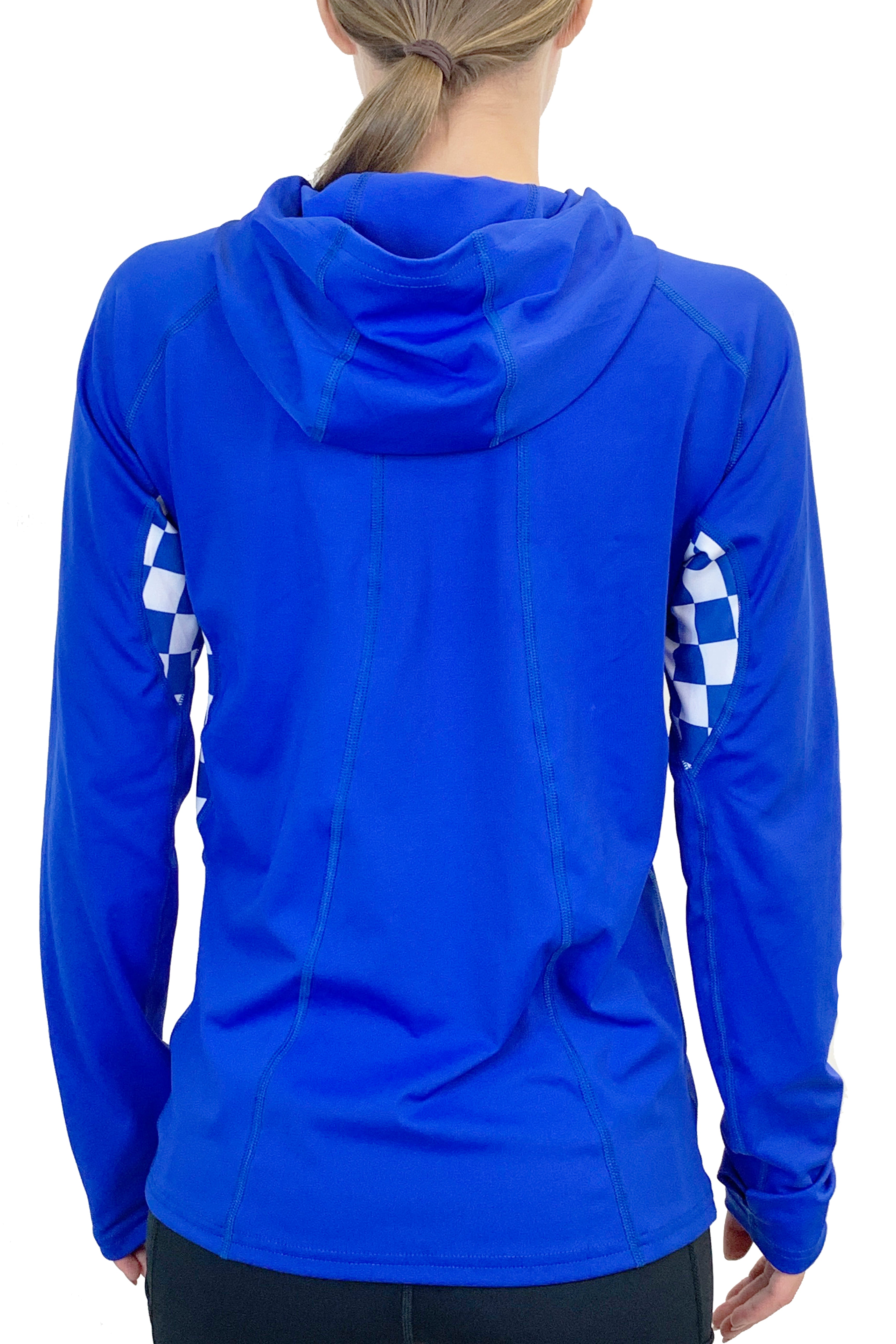 900- University of Kentucky Pony Tail Performance Hoodie/Blue