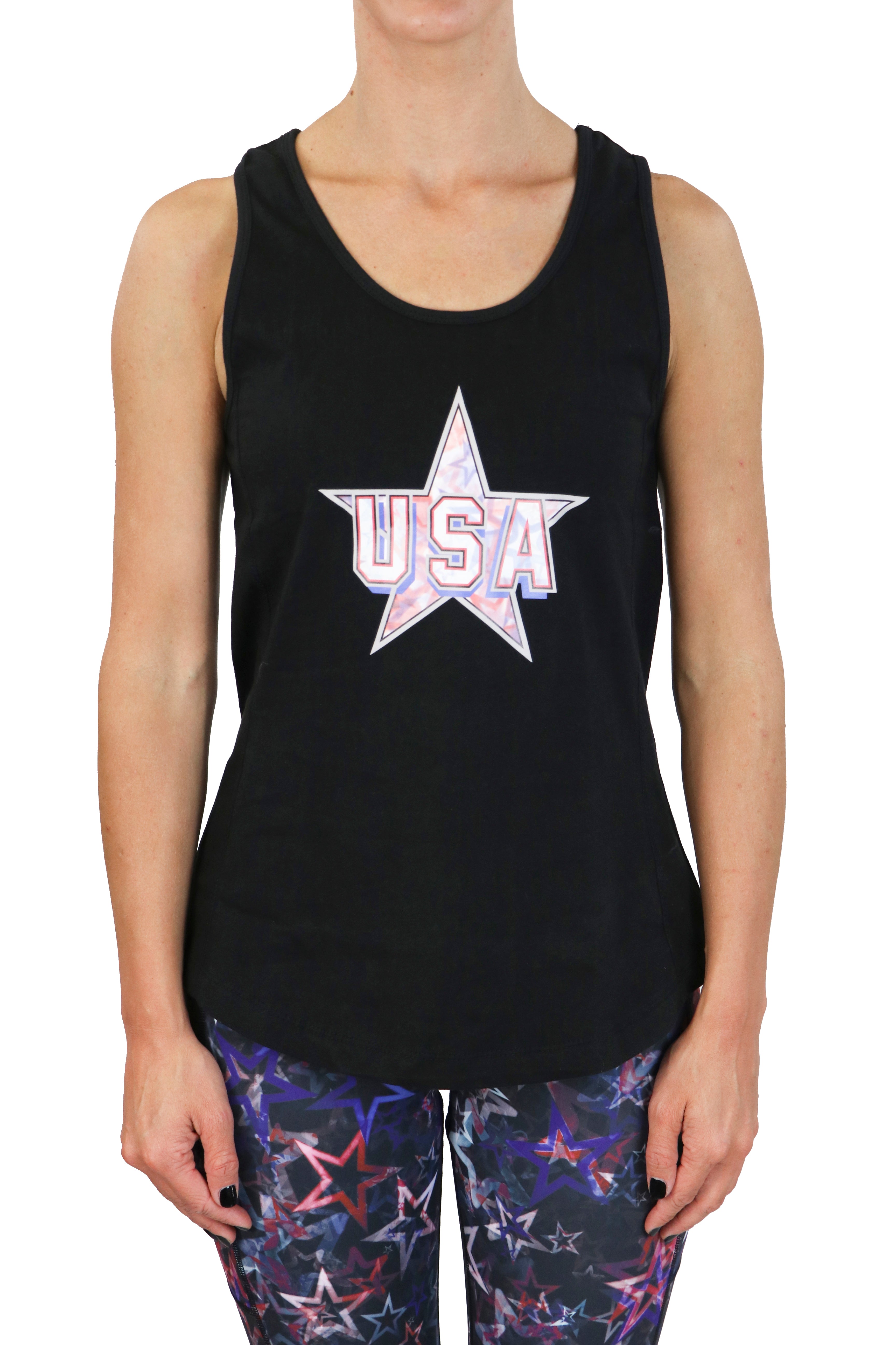 HC -USA Womens Tank/ Black - FINAL SALE