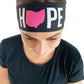7204 - REVERSIBLE Komen "Hope OHIO" Headband