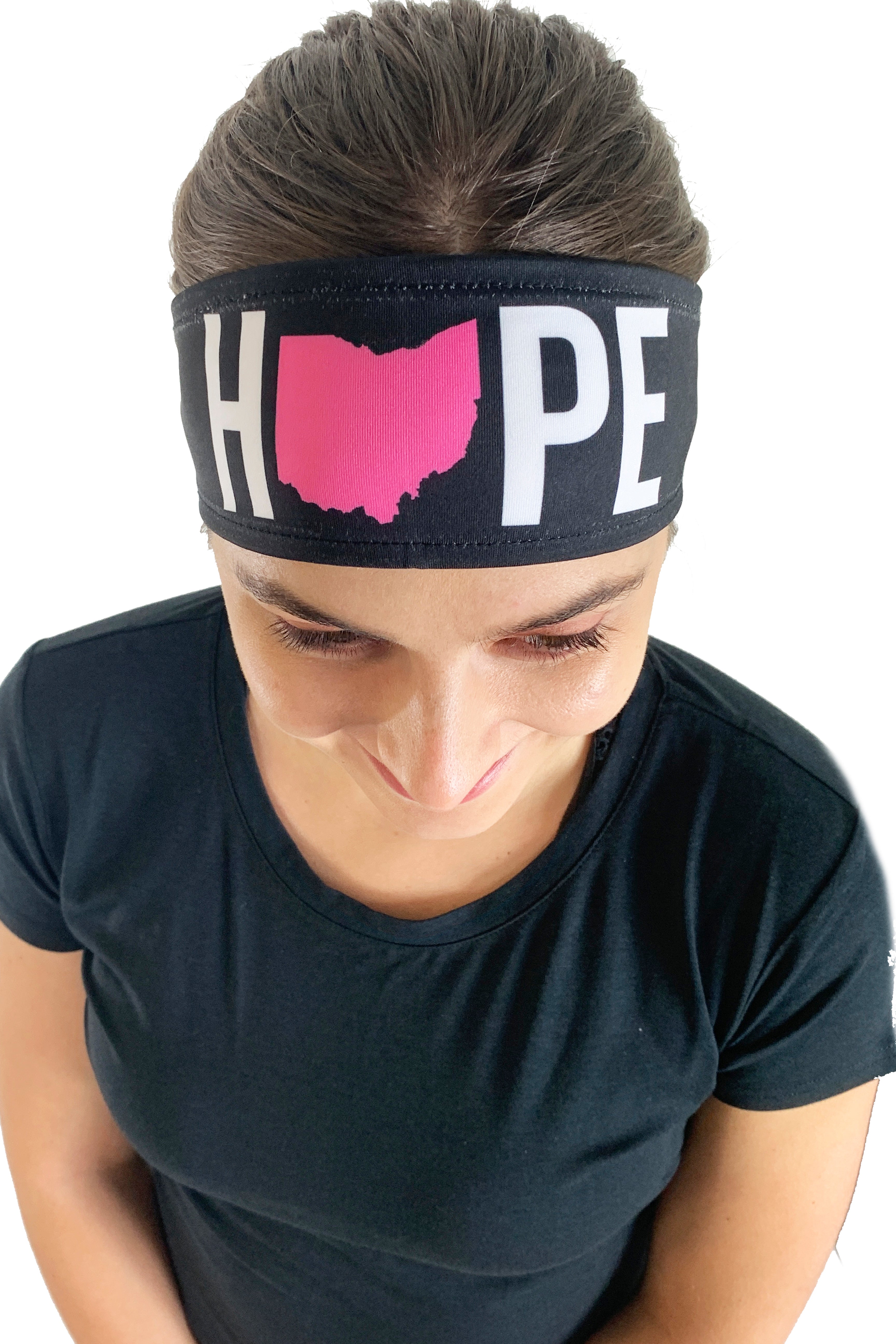 7203 - REVERSIBLE Komen "Hope OHIO" Headband