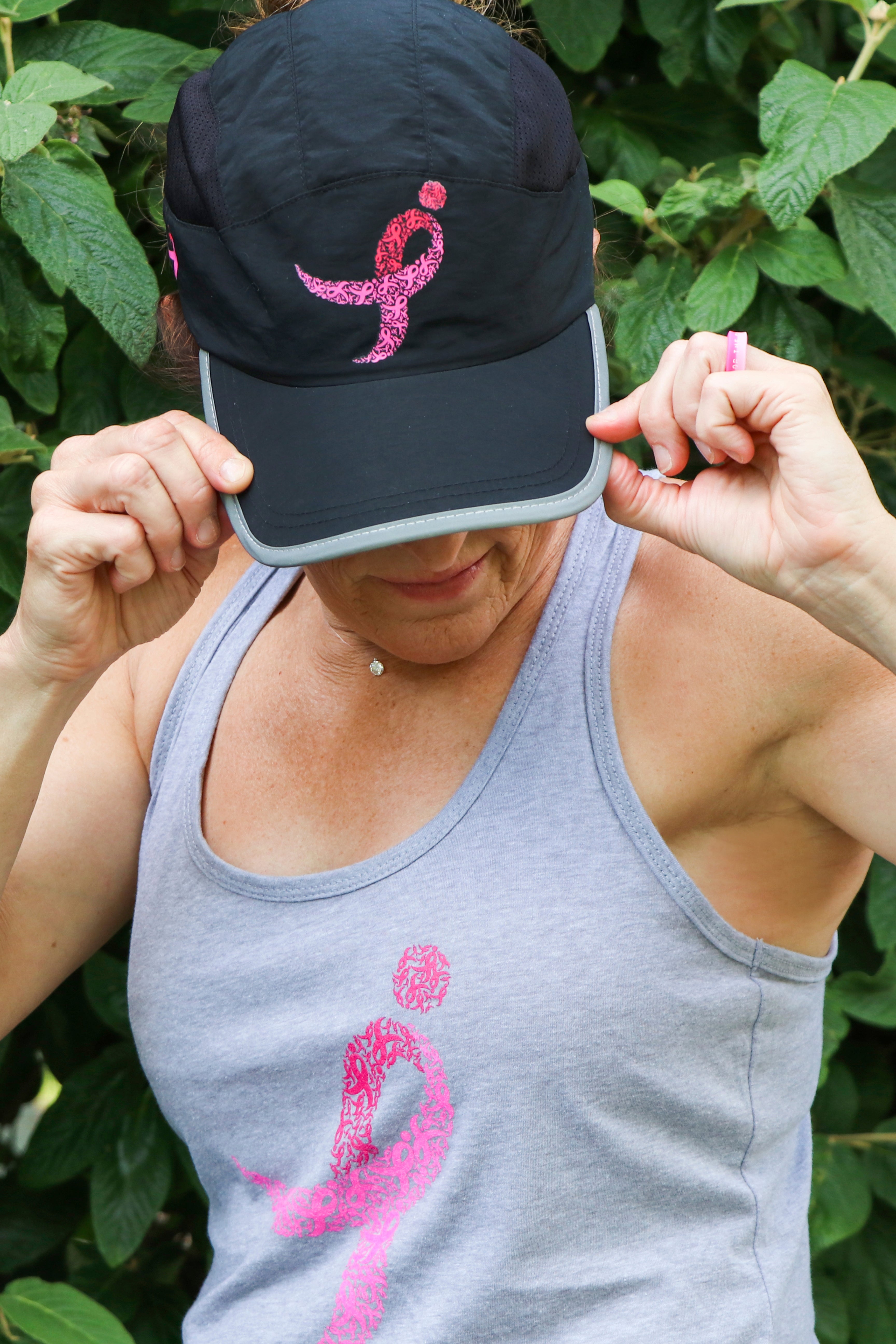 Komen Columbus Pink Ribbon Running Hat/Black