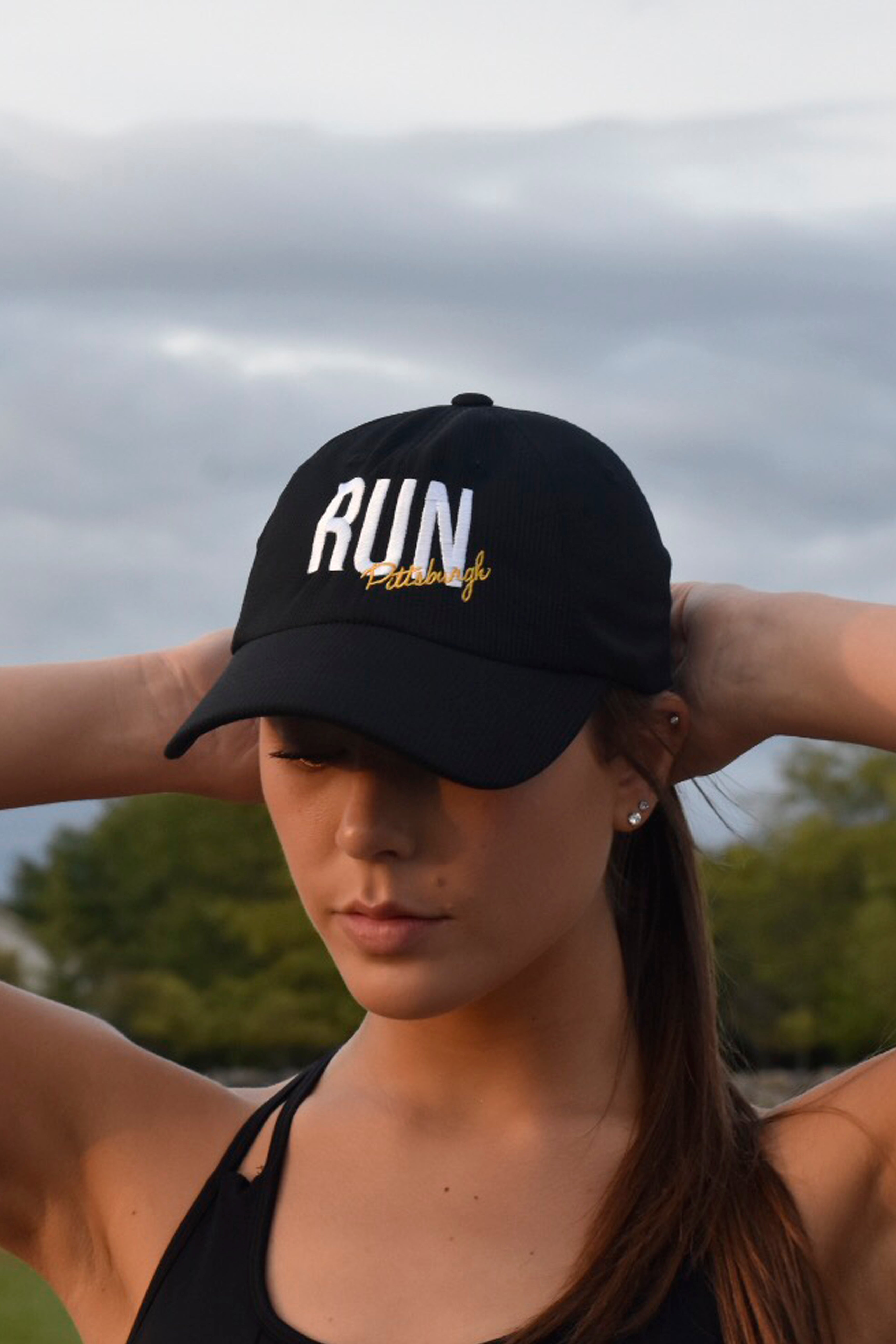 7109 - Run Pittsburgh Running Hat/Black - FINAL SALE