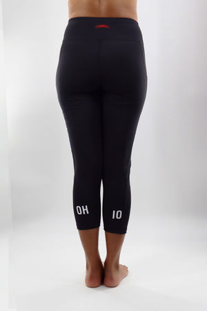 1103 - The Ohio State University "Victory" Cell Phone Pocket Capri/Black