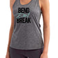 4312 - The Bend "Bend Don't Break" Keyhole Tank - Grey - FINAL SALE