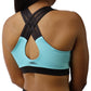 5007 - Bend Inspired Women's Criss Cross Back Bra/ Teal - FINAL SALE