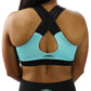 5007 - Bend Inspired Women's Criss Cross Back Bra/ Teal