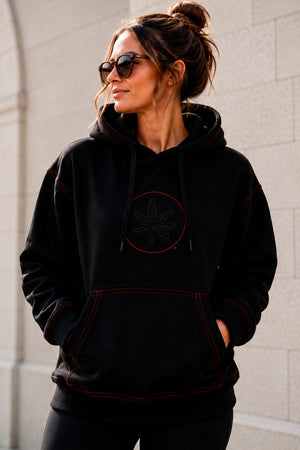 2204 - The Ohio State “Black Out” Unisex OVERSIZED Hoodie - Black