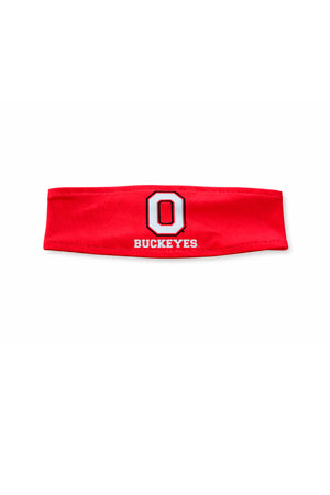 1206 - Ohio State Block O Buckeyes Reversible Headband/Red