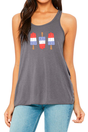 5403 - "Bomb Pop" Bliss Tank - Grey