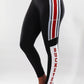 2009 - "Buckeye Stripe" Cell Phone Pocket Legging - Black