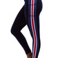 1407 - Ohio State Ohio State Buckeye Leaves Legging/Black Tonal
