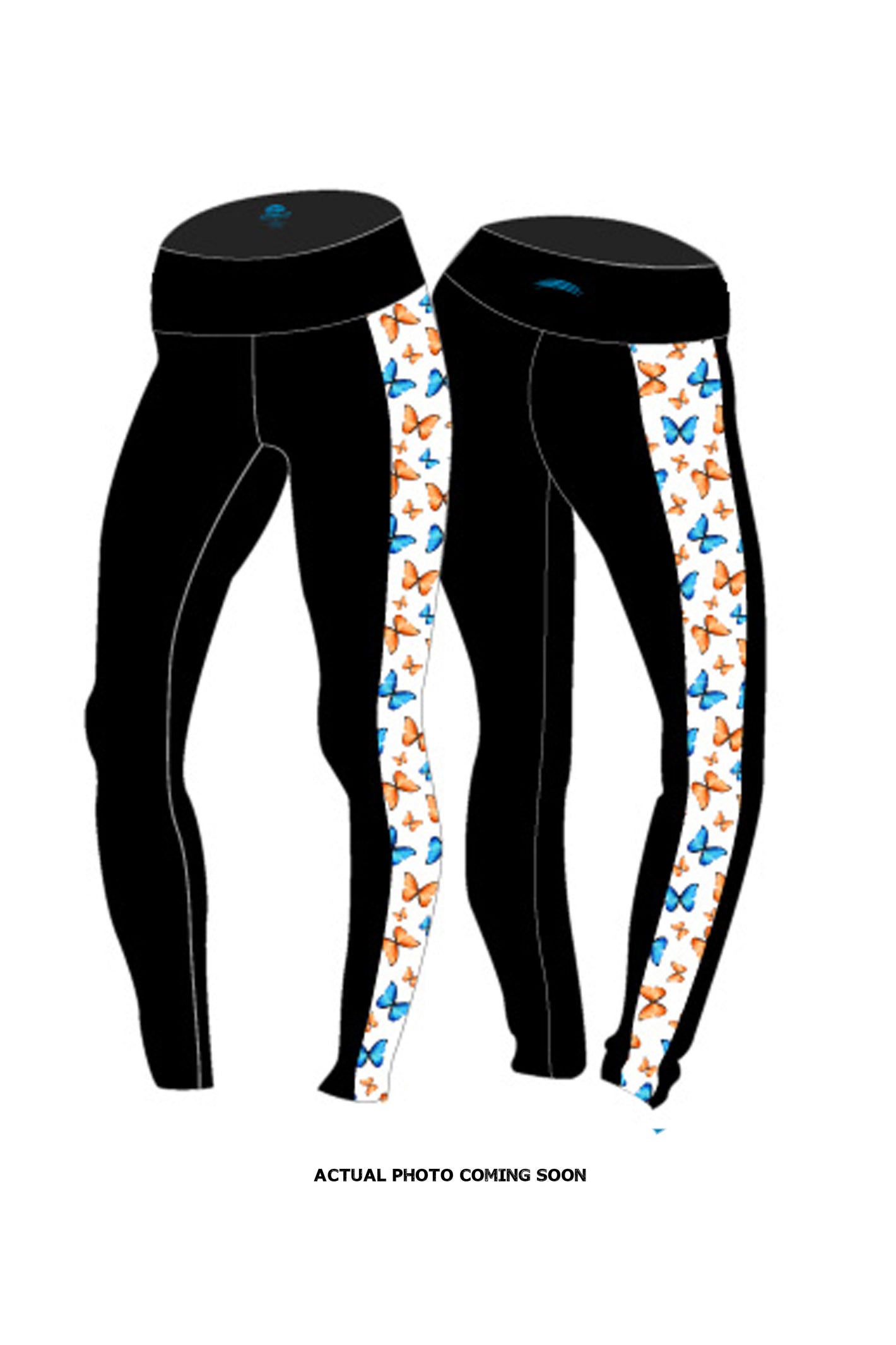 3205 - The Bend Perfect Pocket Butterfly Side Panel Legging/Black