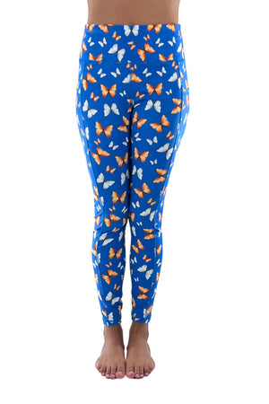 3201 - The Bend Perfect Pocket Butterfly Legging/Blue