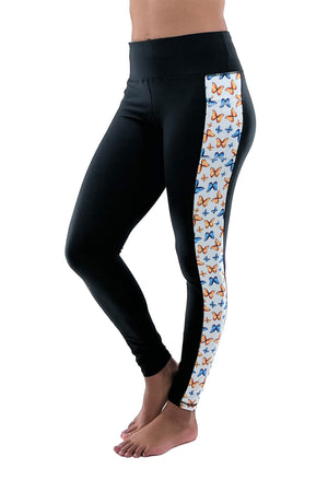 3205 - The Bend Perfect Pocket Butterfly Side Panel Legging/Black