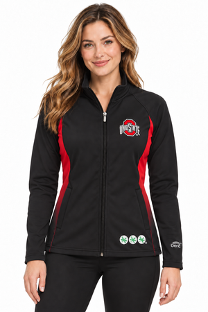 Ohio State Luxe Luxe Full Zip Pullover - Black