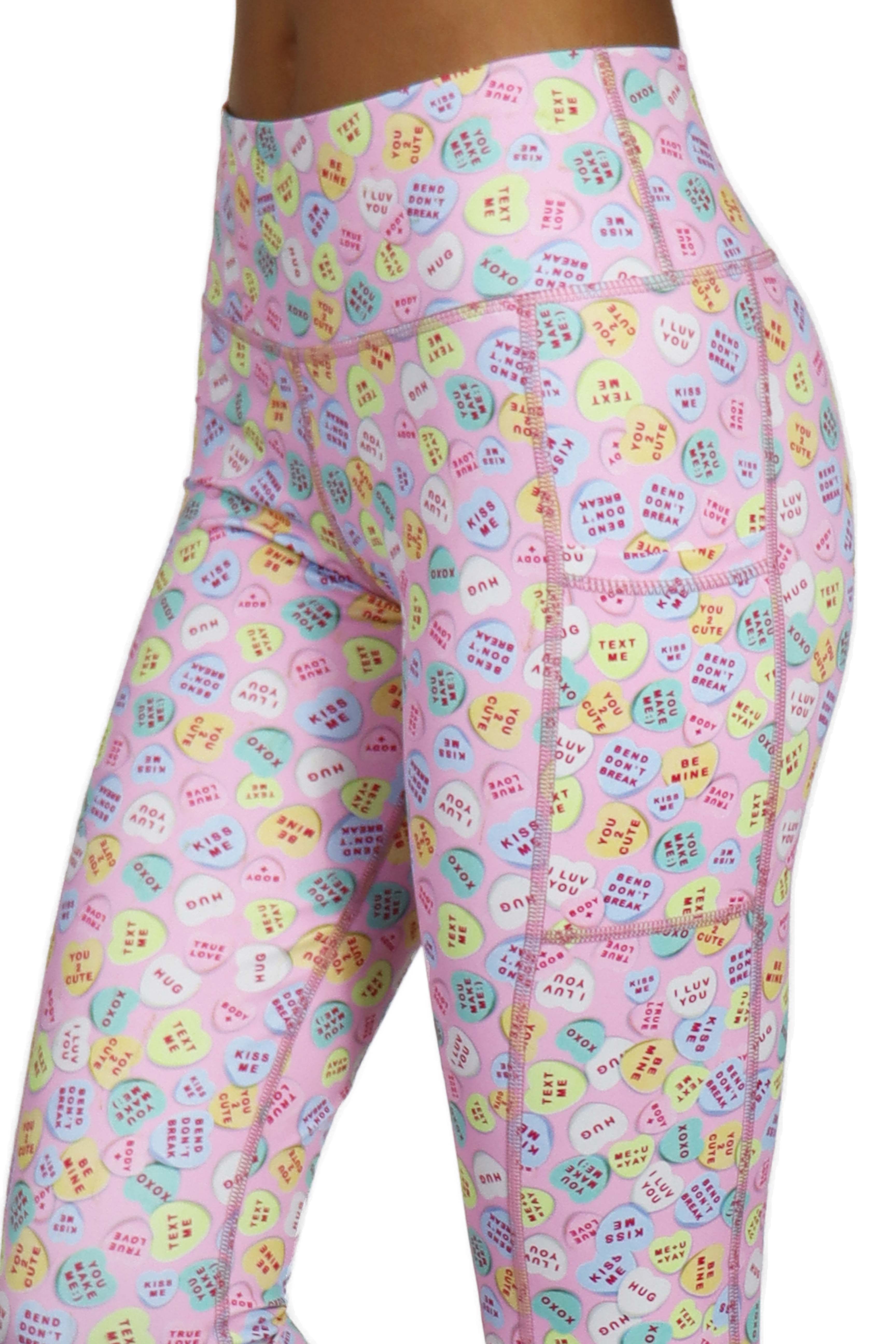 5203 - The Bend Love Candy Hearts Cell Pocket Capri