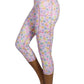 5203 - The Bend Love Candy Hearts Cell Pocket Capri - FINAL SALE