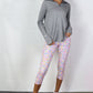 5203 - The Bend Love Candy Hearts Cell Pocket Capri - FINAL SALE