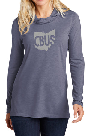 3200 - CBUS Ohio Unisex Lightweight Hoodie/ Heather Navy