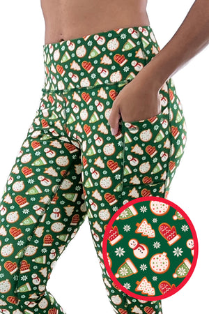 5219 - The Bend Perfect Pocket "Christmas Cookies" Legging