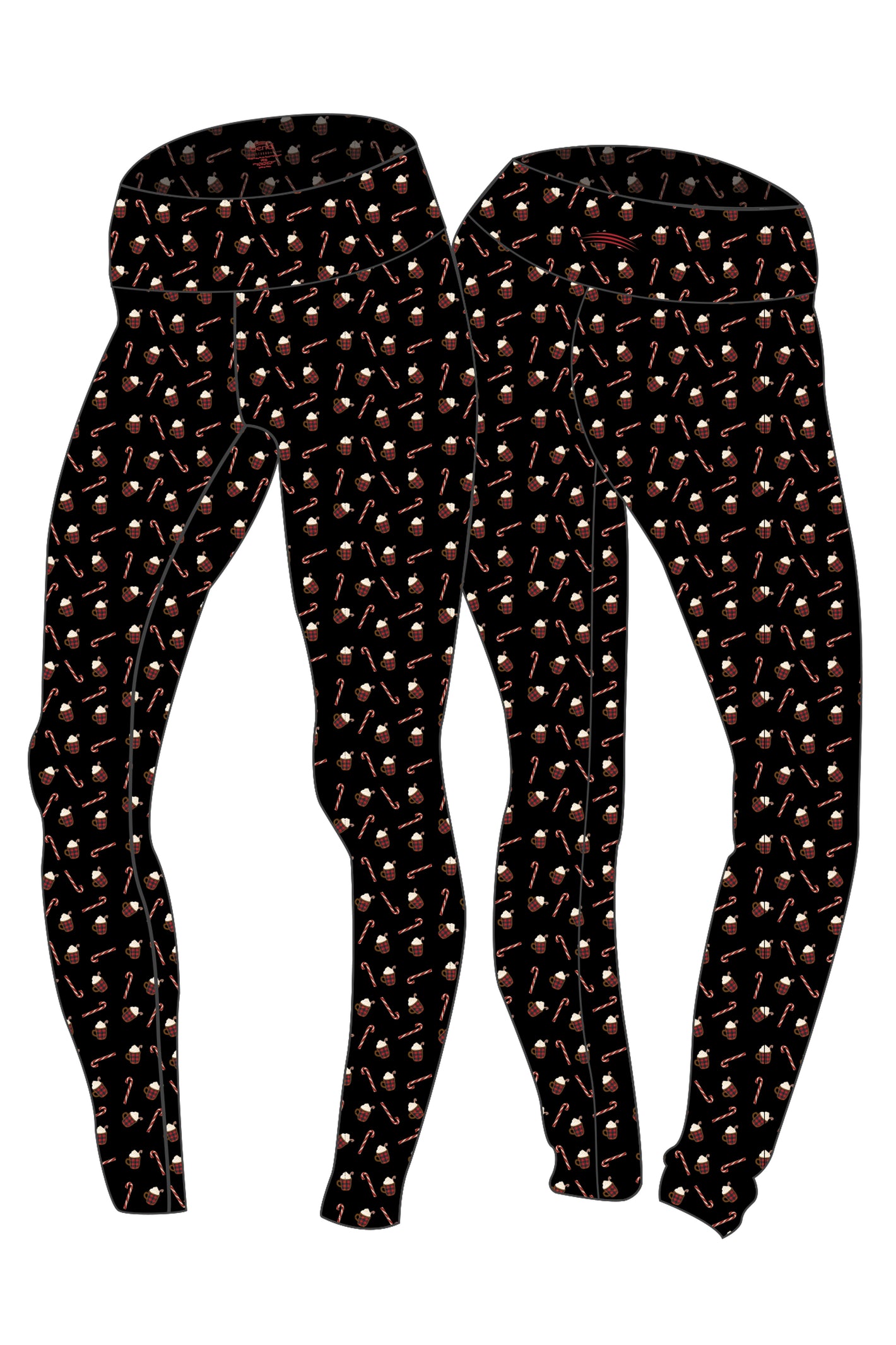 5300 - Cozy Christmas Legging/ Black - FINAL SALE