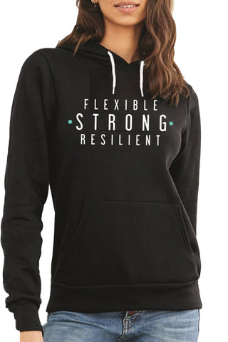 5011- Flexible Strong Resilient Unisex Hoodie/ Heather Black