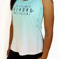 5008 - Flexible Strong Resilient Ombre Open Back Tank/ Teal