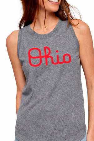 1205 - Ohio State "Script Ohio" Relaxed Tank (2 Colors)