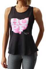 7300 - Komen Ohio Hope Open Back Tank/Black