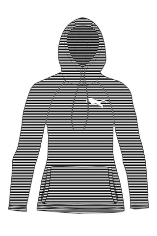 5120 - St John's Lutheran School Ladies Striped Lightweight Hoodie