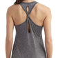 2303 - The Bend Scarlet and Grey Keyhole Tank - Grey