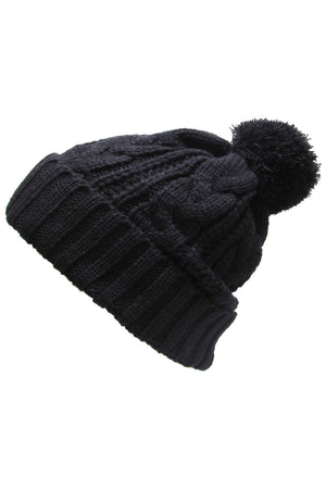 5413 - Knit Winter Pom Hat (2 Colors)