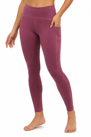 3001 - The "Victory" Cell Phone Pocket Legging/ Mauve - FINAL SALE