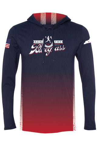 MEN'S Official RunTheBluegrass 2023 Lightweight Hoodie/ Navy Ombre
