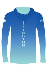 MEN'S Official RunTheBluegrass 2023 Lightweight Hoodie/ Sky Blue Ombre